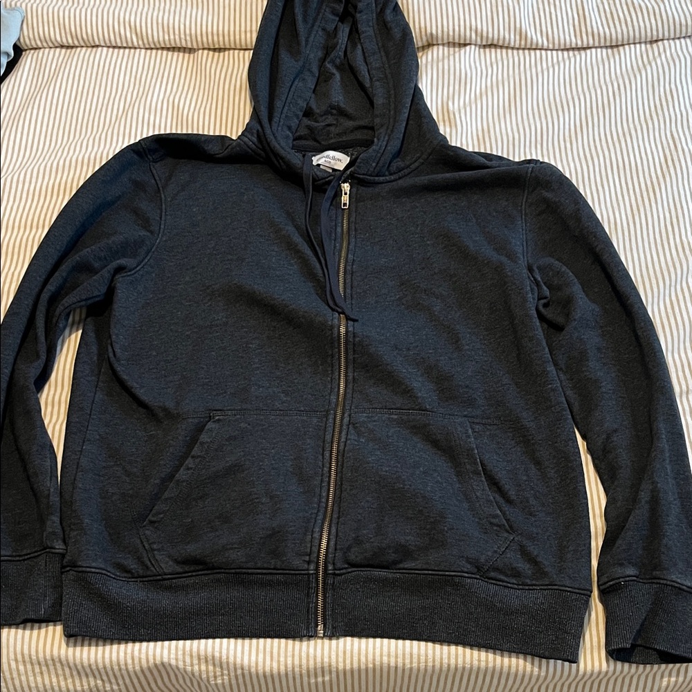 Goodfellow & Co Men's Zip Up Sweater - Dark Gray
